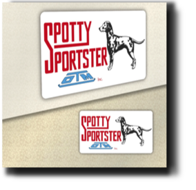 Spotty Sportster Trailer Decal